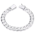 Jewelry Silver-Plated Personality Men's High-End Side Buckle Bracelet
